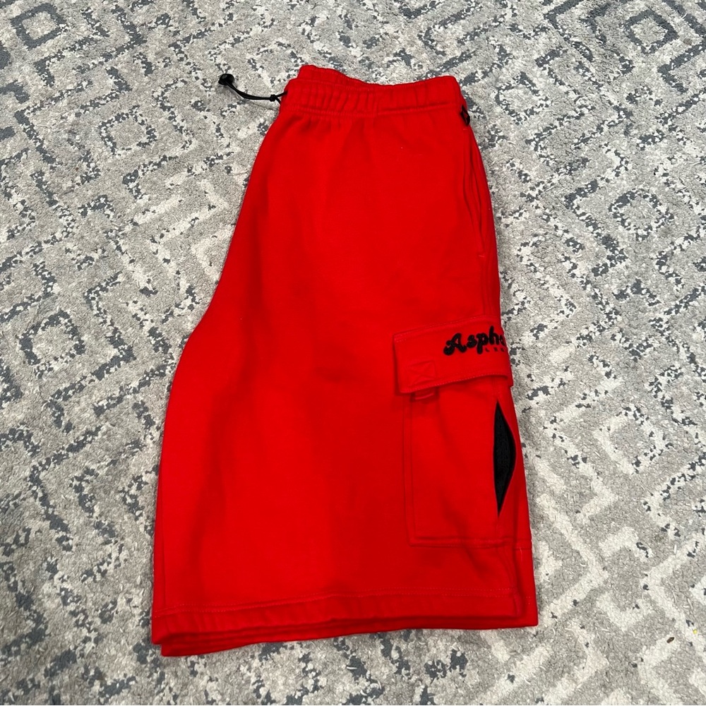 Men’s Oversized Fleece Starter Asphalt Legends Cargo Basketball Shorts XL - Picture 8 of 8